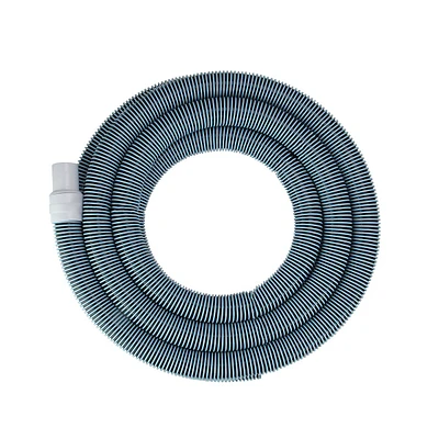 Blue Spiral Wound Vacuum Swimming Pool Hose With Swivel Cuff 18' X 1.25"