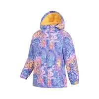 Childrens/kids Honey Leopard Print Ski Jacket