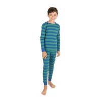 Kids Two Piece Cotton Pajamas Striped