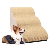 Pet Stairs, 3 Tier Dog Step Stairs Pet Ramp With Non-slip Bottom For Bed Couch