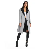 Lexington Two-tone Wool Blend Coat