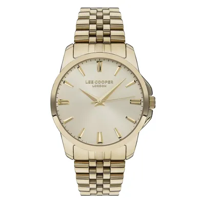Men's Lc07443.110 3 Hand Yellow Gold Watch With A Yellow Gold Metal Band And A Yellow Gold Dial