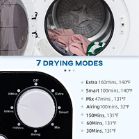 13lbs Laundry Dryer Machine With 7 Drying Modes