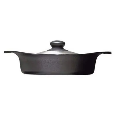 Tekki (cast Iron) Pan (shallow) 22cm With Stainless Lid