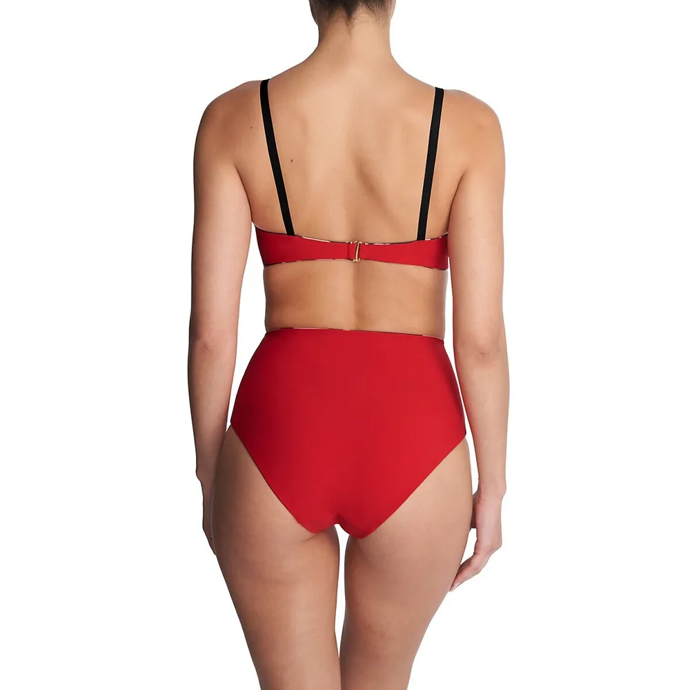 Women's Riviera Reversible High Rise Bikini Bottom