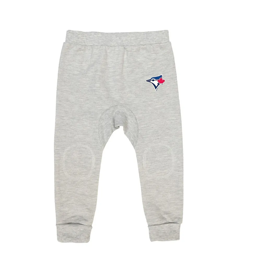 Mlb Grey French Terry Baby Pants - Toronto Blue Jays