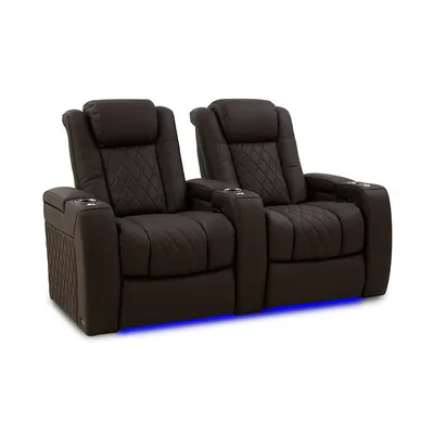 Tuscany Ultimate Luxury Edition Top Grain 20000 Nappa Leather Power Headrest Lumbar Recliner With Memory Seat And Rgb Lighting
