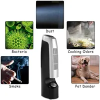 Costway 2 Pcs Mini Ionic Whisper Home Air Purifier & Ionizer Pro Filter 2 Speed
