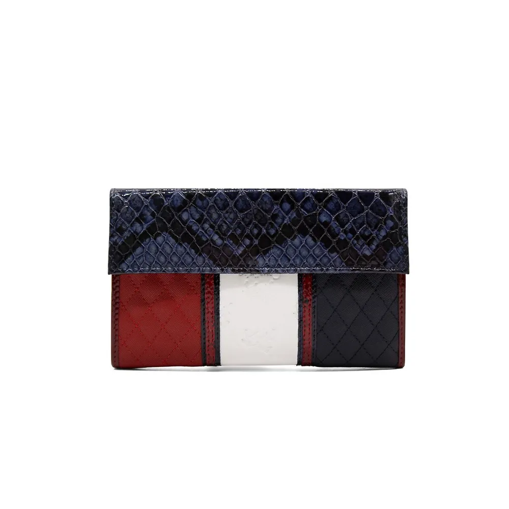 Galope Patent Leather Mini Wallet for Women Red