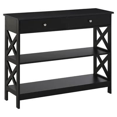2-drawer & 2-shelf Console Table