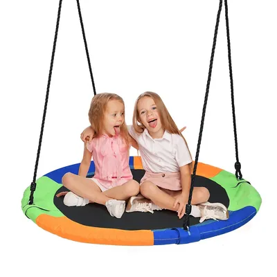 40" Flying Saucer Tree Swing Indoor Outdoor Play Set Kids Gift