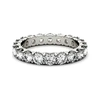 Forever One 3.0mm Round Moissanite Eternity Band