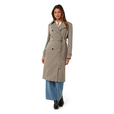 Charlie Check Trench Coat