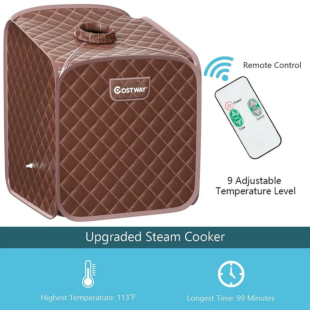 Costway Portable 2l Steam Sauna Spa Tent W/chair | Southcentre Mall