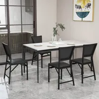 Set Of 2 Metal Folding Chair Dining Chairs Home Restaurant Furniture Portable