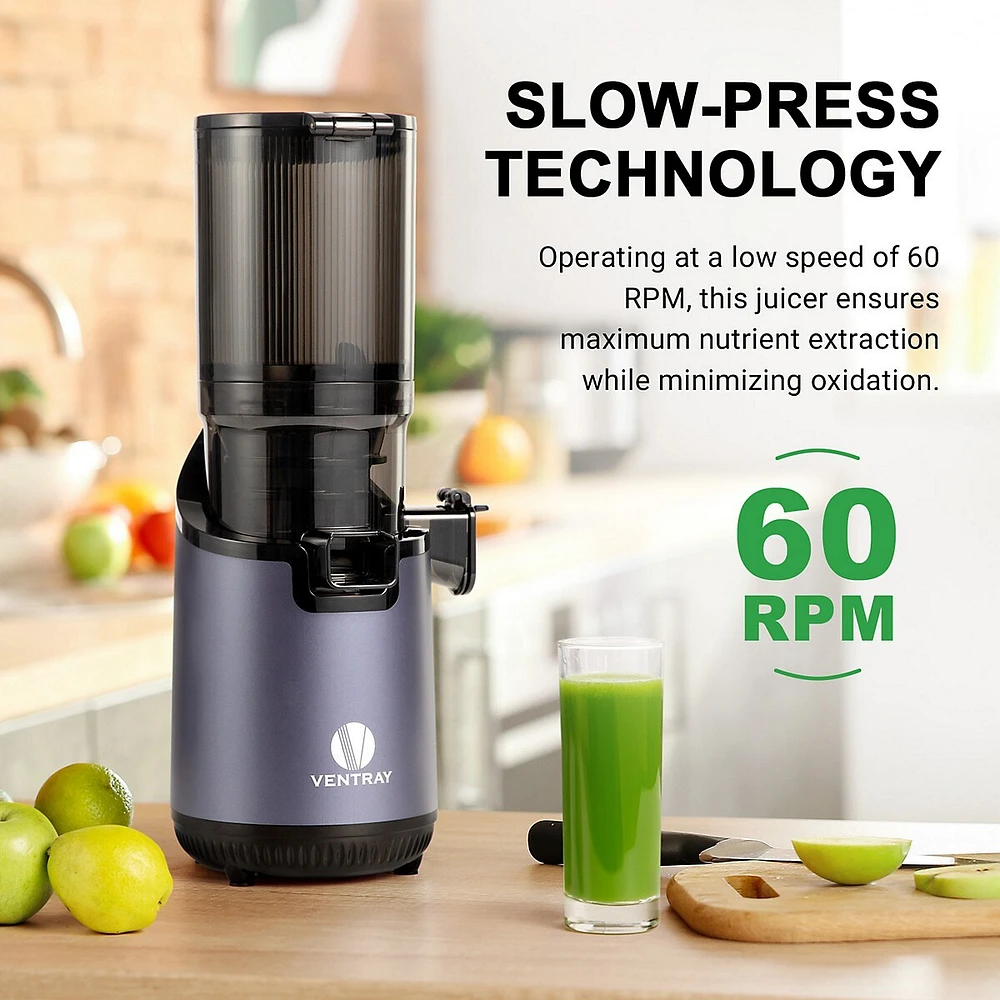 Slow Press Masticating Juicer With 5.3" Wide Feed Chute 900