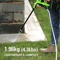 24V 600 PSI Pressure Washer, 4.0Ah Battery and Charger Included