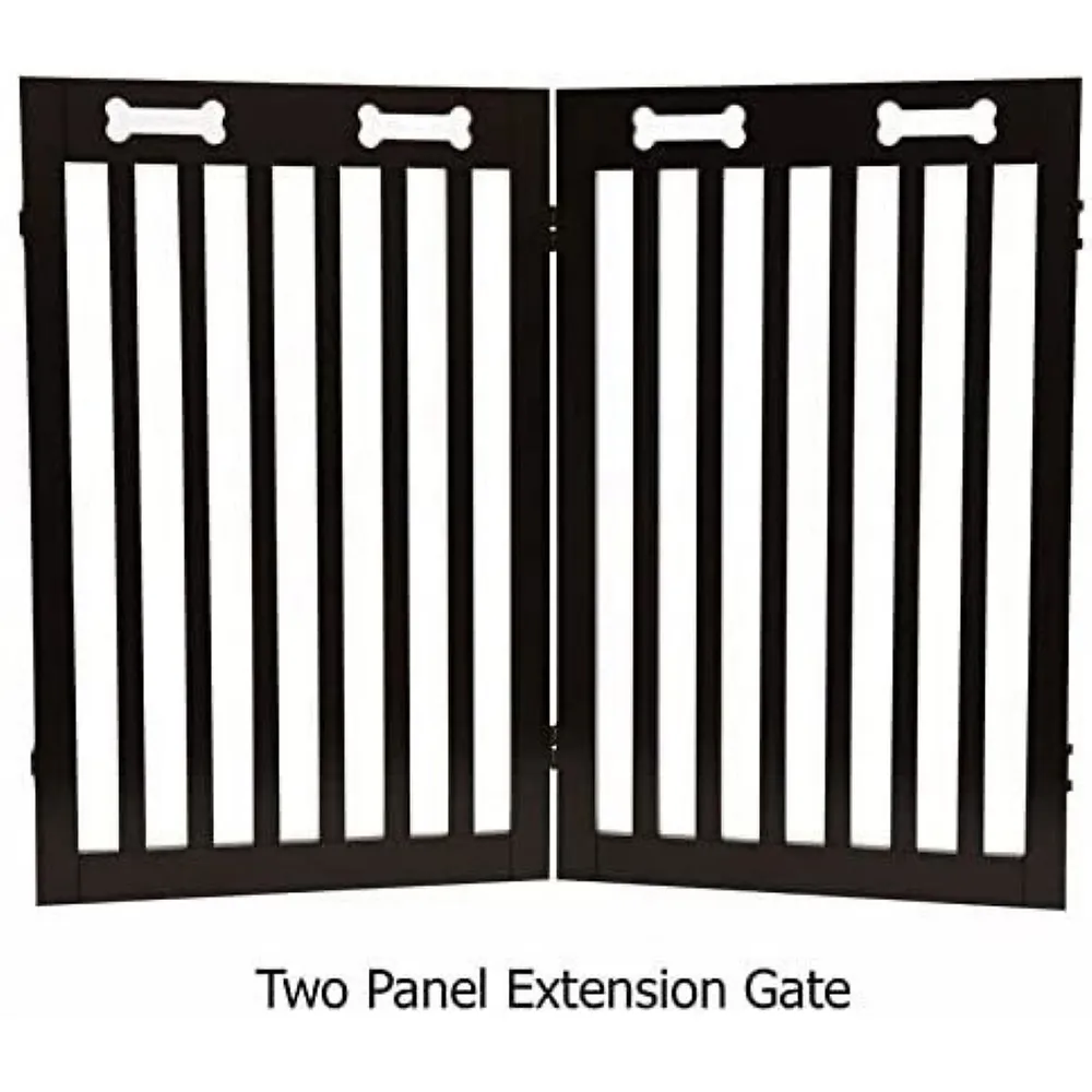 Extension Gate Kit, Set Of 2 Panels - Extension For The Free Standing Wood Dog Gate