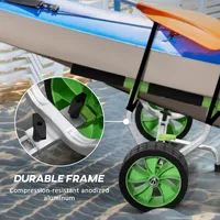 Kayak Cart Dolly With Adjustable Width For Sup, Canoes