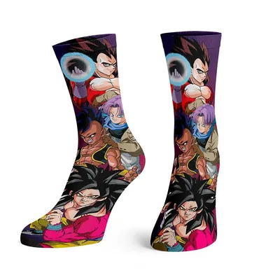Dragon Ball Gt Characters Collage Crew Socks