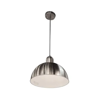 Pendant Light, 18'' Width, From The Elva Collection, Silver