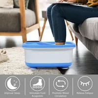 Portable Electric Foot Spa Bath Automatic Roller Heating Motorized Massager