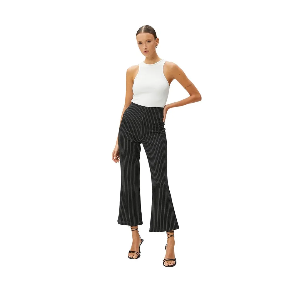 Straight-Leg Woven Trousers