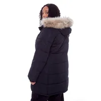 Women's Plus - Aulavik | Vegan Down Recycled Mid-length Hooded Parka Coat