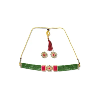 Gold-plated Multicolor Jewelry Set