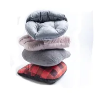 Cozy Foot Cushion - Plush Plaid