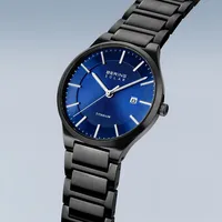 Men's Solar Titanium Watch In Black/black