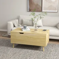 Lift Top Coffee Table With Drawer, Hidden Compartment