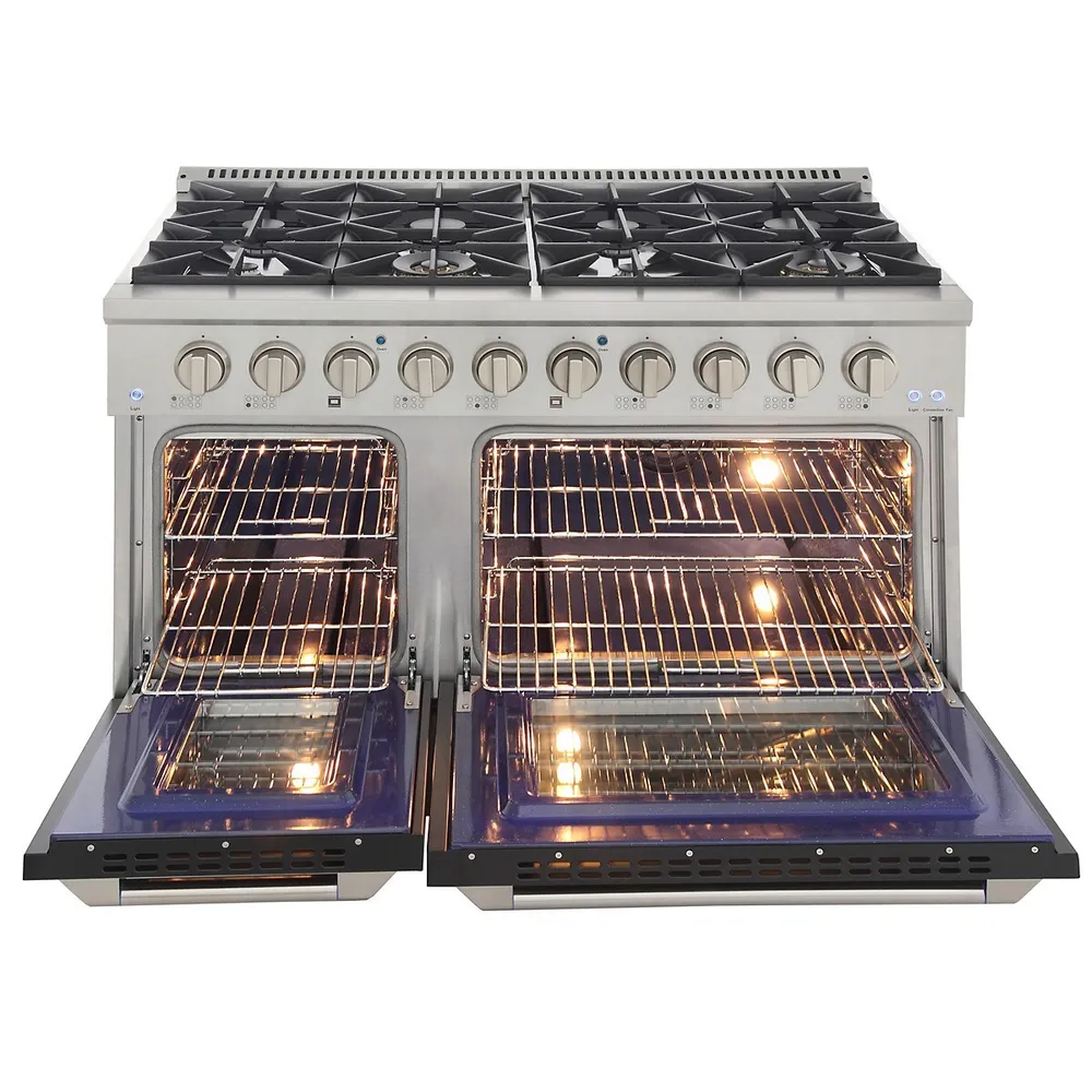 48-in Propane Gas Range With 8 Burners Grill/griddle And Convection Oven