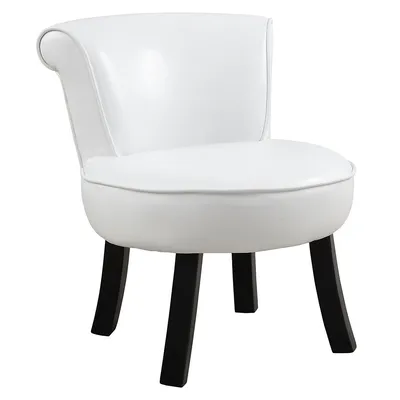 Juvenile Chair For Childrens- White Leather-look