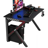 Gaming Desk Gamers Computer Table E-sports K-shaped W/ Cup Holder Hook Home New