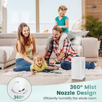 4l Ultrasonic Humidifier With 2 Mist Levels 12h Timer Sleep Mode For Large Room