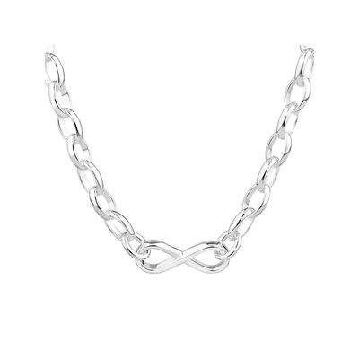 Infinity Belcher Chain In Sterling Silver