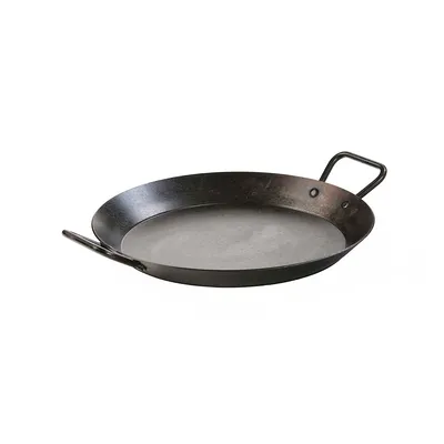 15 Inch Seasoned Steel Dual Handle Pan