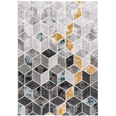 Contemporary Abstract Geometric Indoor Area Rug
