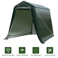 6'x8' Patio Tent Carport Storage Shelter Shed Car Canopy Heavy Duty Green