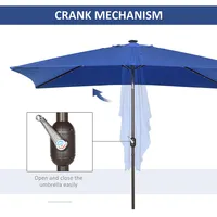 Rectangle Solar Powered Umbrella