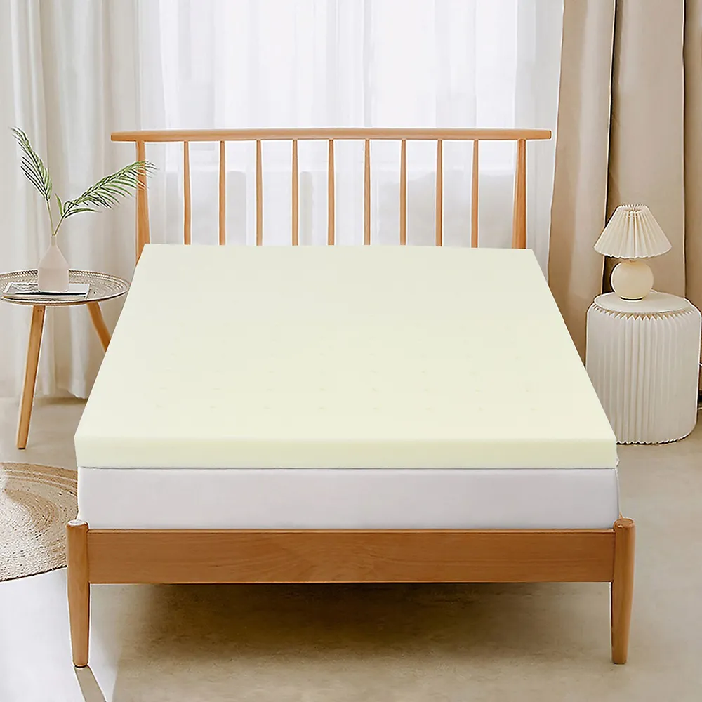 Costway 4''Gel-Infused Memory Foam Mattress Topper Ventilated Bed Pad Full