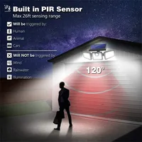 70 Led 3 Rotatable Head Waterproof Motion Sensor Wireless Solar Security Lights