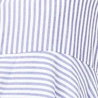 Sarah Striped Layered Maternity Nursing Shirt
