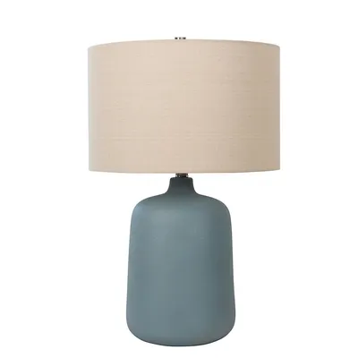 24"h Stardew Blue Ceramic Table Lamp