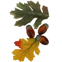 Northlight 10-Piece Fall Harvest Artificial Acorns and Maple Leaves  Decoration Set