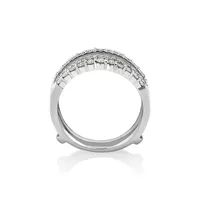 Enhancer Ring With 0.70 Carat Tw Of Diamonds In 14kt White Gold