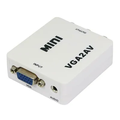 Vga To Av Audio Convertor Adapter For Tv Pc /laptop