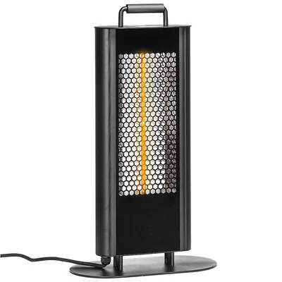Freestanding Electric Heater With 6 Heat Settings, Black