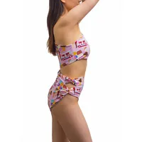 One-shoulder Printed One-piece Swimsuit
